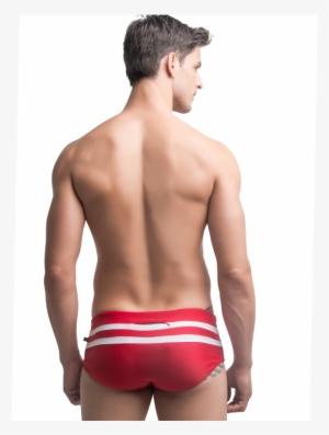Hamptons Black, White Or Red Striped Men's Swimming - Bottoms Out Men's Swim Board Shorts