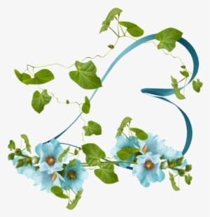 Verano Poema Jaime Torres » Corazon Flores Azules Linea - Corazon Con Flores Azules