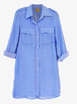 Camisa-vestido Trendy Camisa / Blusón Larga En Chalis - Blouse