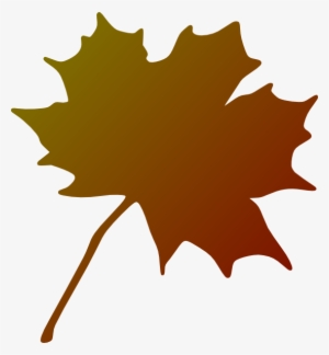 Red Gradient Maple Leaf Png - Maple Leaf Clip Art