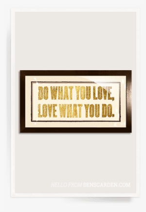 Gilded 18k Gold Do What You Love Vintage Expression - Do What You Love: Vintage