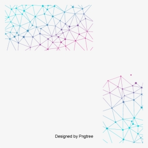 Gradient Technology Grid Border, Vector Png, Line, - Portable Network Graphics