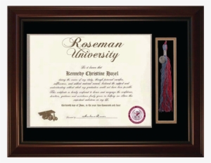 26 Am 465711 Roseman Frame 2 3/3/2017 - Roseman University Diploma Frame