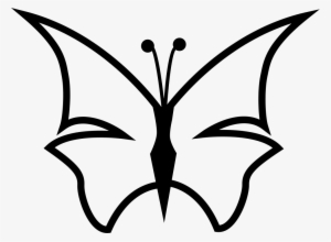 Sharpen Butterfly Outline Shape - Contorno De Una Mariposa