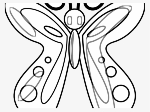 Butterfly Design Clipart Butterfly Outline - Colouring Page For Dementia