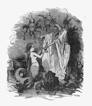 Bertall Ill La Petite Sirène2 - Hans Christian Andersen The Little Mermaid Sea Witch