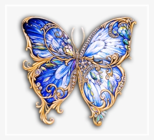 Blue Tropical Butterfly By Maria Rytova - Beautiful Pictures Of Butterfly