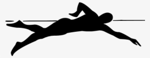 Swimming - Swimmer Silhouette Front Crawl