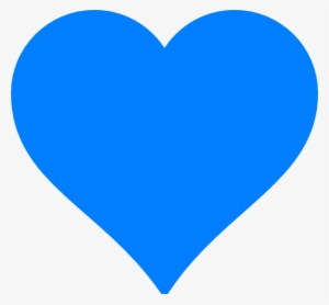 Blue Heart Kokoro Clip Art - Blue Heart Vector Png