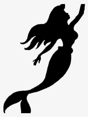 Swimming Clipart Shadow - Silueta De La Sirenita