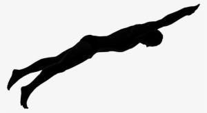 V3 Complex Swimming Silhouette Png - Girl