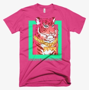 American Apparel Fuchsia Wrinkle Front Mockup