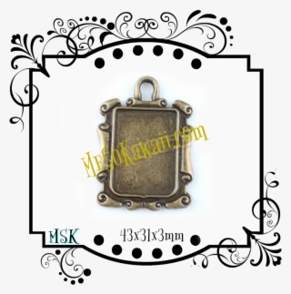 Antique Bronze Rectangle Frame