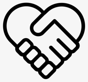 Handshake Heart Icon - Hand Shake