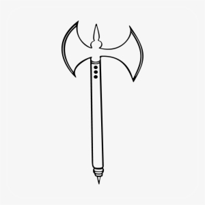 Medieval Double Sided Axe Decal Style - Axe