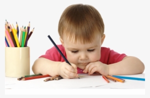 Nene-pintor - Kids With Colour Pencils