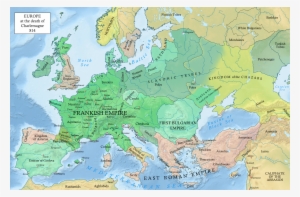 Europe At The Death Of Charlemagne 814