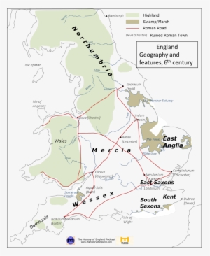 England In 6th Century - 6th Century Britain Map
