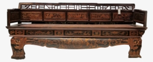 Chinese Dragon Antique Bench - Chinese Dragon