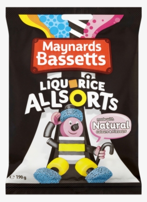 Liquorice Allsorts 190g - Maynards Bassetts Liquorice Allsorts