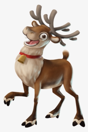 Santa's Reindeer Are Friends With The Wild Reindeer - Joulupukin Poro