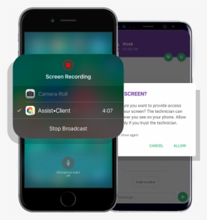 Share The Screens Of Their Iphones As Well - Iphone