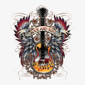 Rock And Roll Png - Rock And Roll Shirt Designs With Guitars