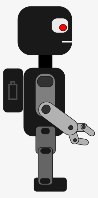 Grey Clipart Robot - Free Robot Clipart Black And White