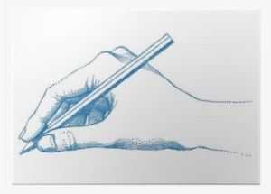 Hand Holding Pencil