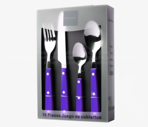 Juego Cubiertos X 16 Piezas Azul - Juego De Cubiertos X 16 Piezas