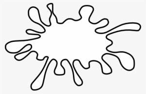 White Paint Splatter Clip - White Paint Splat Clipart