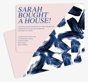 Picture Of Brush Stroke Invitation