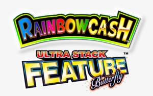 Rainbow Cash Ultra Stack Feature Butterfly Logo - Logo
