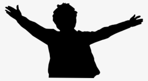 Open Arms Clip Art At Clker - Man With Hands Up Clipart