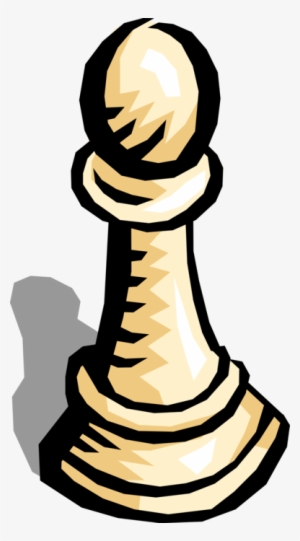 Vector Illustration Of Pawn Weakest, Most Numerous - Pawn