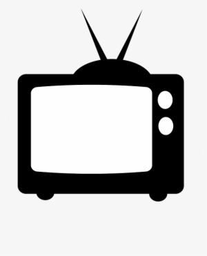 Television Clipart Tube Tv - Television Silhouette Png