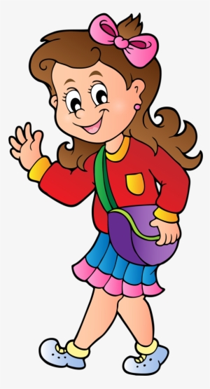 Weekly School Timetable Topic 3 [преобразованный] - Cartoon Girl Walking To School