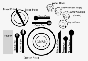 Formal Table Setting Clipart