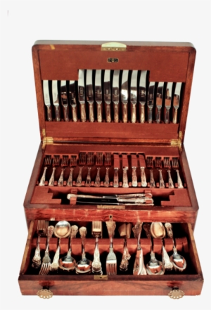 Early 20th Century 12 Place Sheffield Kings Pattern - Wood