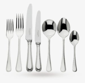 Silver Plated Bead 7 Place Setting - Number