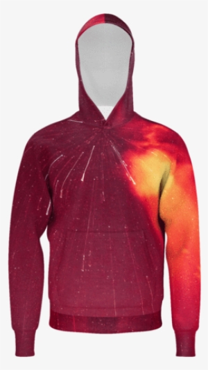 Red Starburst Hoodie - Hoodie