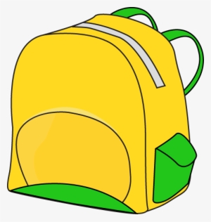 School Backpack Clipart Free Images - Yellow Backpack Clipart
