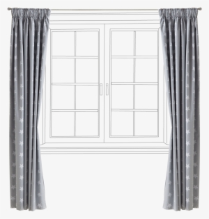 Children's Blackout Curtains - Children's Blackout Curtains - Grey Star
