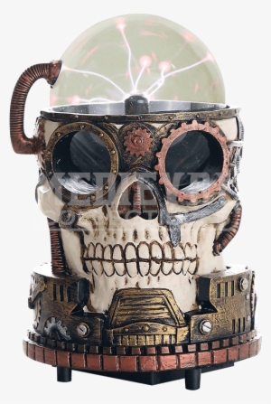 Steampunk Skull Plasma Ball - Steampunk Skull