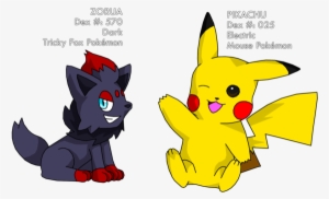 And Zorua By Fire Ice N On - Pikachu N