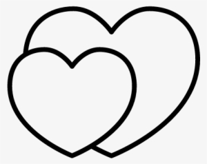 2 Hearts Vector - 2 Hearts Icon Png