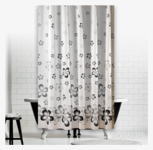 Multi Colour Fabric Bathroom Shower Curtain Extra Long