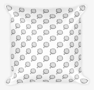 Thought Balloon-just Emoji - Kissen Schwarz Weiß