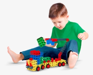 Kids Can Start By Building Simple Models With Rok Blocks - Sitting