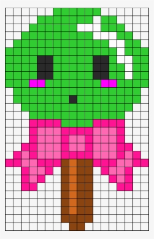 Surprised Lolipop Perler Bead Pattern / Bead Sprite - Dibujos De Comida En Cuadricula